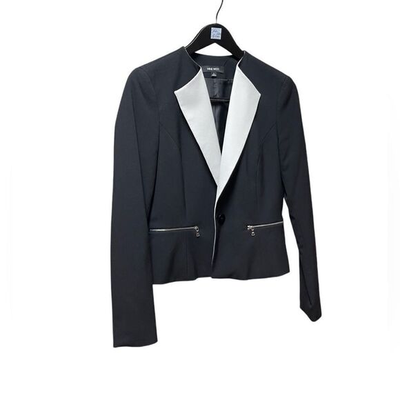 🌟Nine West🌟Black White Blazer - Picture 1 of 2